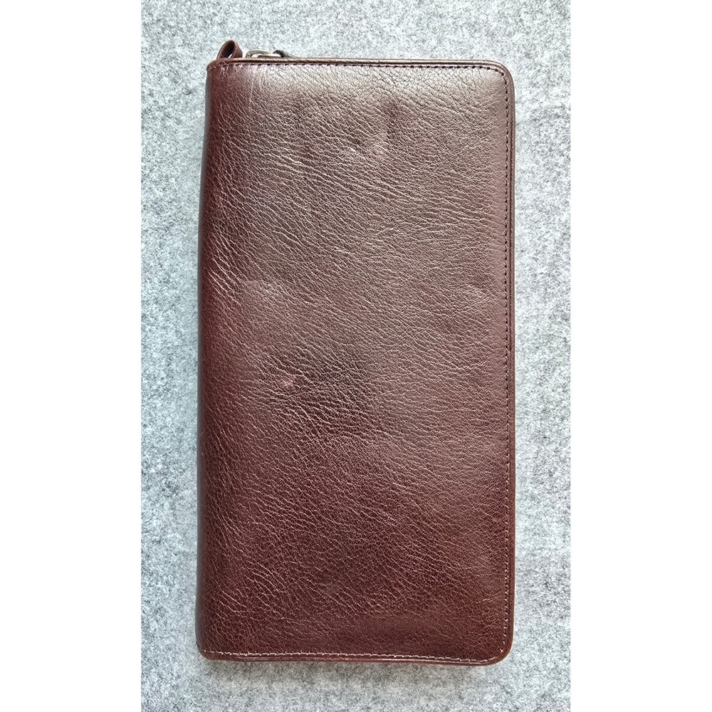 NWOT Wilsons Leather Pelle Studio leather zip-around travel wallet organizer